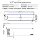LESOWN M113-A01S 11.3 inch Long Stretched Bar LCD Screen 440x1920 IPS mini HDMI MIPI 4LANE Interface Display Module for Raspberry Pi Laptop
