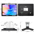 LESOWN N170 17 inch Resistive Touch Car Headrest Monitor 1280x1024 Digital LCD Screen DVD Player HDMI USB Port