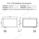 LESOWN M116-A01T  Small Display 11.6 inch USB Capacitive Touch HDMI VGA Full Viewing 1000:1 IPS 1920x1080 LCD Module with eDP 30PIN Interface