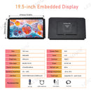 LESOWN E195-C01GBT Embedded Display 19.5'' Open Frame Monitor 1600x900 Touch Monitor with VGA/HDMI/Audio/USB(touch) for Factory Automation