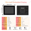 LESOWN E104-C01FET 10.4 Inch 1024x768 4:3 Industrial Embedded Display Metal Frame LCD Display with VGA+HDMI Built-in Speakers for TV CCTV