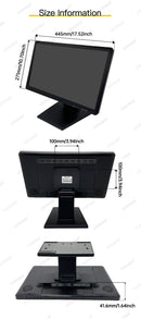 LESOWN N185 Industrial Resistive Capacitive Touch Screen LCD Monitor 18.5 inch  FHD VESA HDMI USB Display