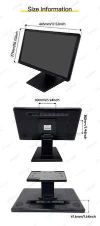 LESOWN N185 Industrial Resistive Capacitive Touch Screen LCD Monitor 18.5 inch  FHD VESA HDMI USB Display
