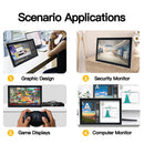 LESOWN N215-E02T/N215-E03T 21.5 inch Touchscreen Monitor 1080P FHD VESA 100 Mount Industrial LCD Screen Display HDMI VGA  Black White