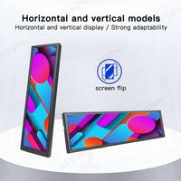 LESOWN P88D-T Touch Screen Long Display 8.8 inch 480x1920 600cd/m2  IPS Wide Extender Screen with Stand
