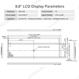 LESOWN M88-A01S/M88-A01T 8.8" Bar Monitor 480x1920 IPS Stretched LCD Expand Display for PC Case Raspberry Pi AIDA64