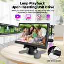 LESOWN MP70S-NGD01A 7.0inch USB Flash Drive Video Advertising Player TFT-LCD 1024x600 IPS Interactive Digital Signage for &nbsp;Kali Raspberry Pi