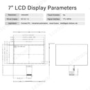 LESOWN M70-A01S M70-A02S 7 inch 1024 x 600 LCD HDMI IPS Screen with Driver Board