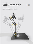 LESOWN Portable Foldable Magnetic Stand Multi-angle Adjustable Metal Stand for 4.7 - 13 inch Monitor