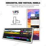 LESOWN P123WPT P123GPT 12.3'' Ultra-Wide Horizontal Display 1920x720 Portable Bar Monitor Extra Screen for Laptop PC Gaming Work & Entertainment