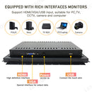 LESOWN E120-C03GBR High-Durability 12in 1280x800 16:10 Industrial Embedded Open Frame Monitor with VGA/HDMI/USB/Audio for Harsh Environments