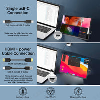 LESOWN P116GPS/P116GPT 11.6 inch Small Portable Monitor Touch FHD 1080P HDMI USB Type C Extend Portable Display