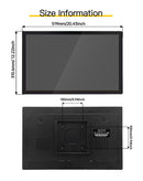 LESOWN N215-E02T/N215-E03T 21.5 inch Touchscreen Monitor 1080P FHD VESA 100 Mount Industrial LCD Screen Display HDMI VGA  Black White