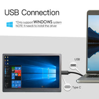 LESOWN P50F mini Monitor 5 inch 100%sRGB USB Connect OLED 6500:1 Contrast Small Extended Screen Display Driver Need