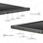 LESOWN P141GMS 14.1 inch Long Portable Monitor 4K Ultra Wide USB C HDMI IPS Laptop PC External LCD Monitor