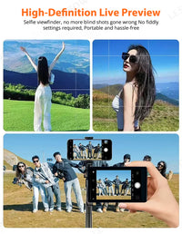 LESOWN P40MB 4 Inch 480x800 IPS LCD Small Wireless Selfie Monitor  Magnetic Phone Vlog Selfie Monitor Screen for iPhone & Android