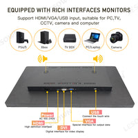 LESOWN E270-G01GBT Open Frame 27 Inch Industrial Embedded Win-10 PC Monitor 1920x1080 IPS Panel Mount Display Wide Temperature Range for TV