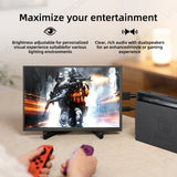 LESOWN P101DP P101DP-T 10.1inch 1280x800 IPS LCD Portable Display Mini Secondary Monitor USB‑C Side Screen Compact Display for Laptop Plug & Play