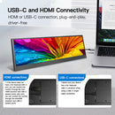 LESOWN P141GMT 14.1 inch 4K Long Bar Monitor Wide Touch USB C HDMI PC External Bar Monitor