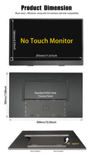 LESOWN P116KPS 11.6 inch 768P Portable Monitor 60Hz Wide Screen USB-C Display with Holder for Laptop Phone Xbox PS4 PS5 Switch