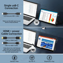 LESOWN P105KPT 10.5" Portable Monitor 1920x1280 IPS 100% sRGB 10-Point Touchscreen USB-C HDMI Lightweight Travel Display with Speakers