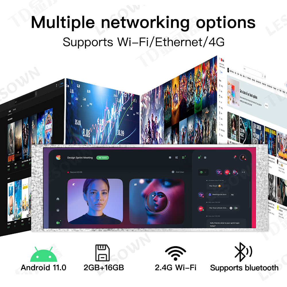 LESOWN MA69-A01S 6.9 inch Android 11 Smart Display RK3566 POE Powered Integrated Screen for Smart Industrial Integration#monitor
