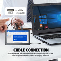 LESOWN P50C-T mini Monitor 5 inch IPS 800x480 LCD Touch Screen Display HDMI mini Sub Screen