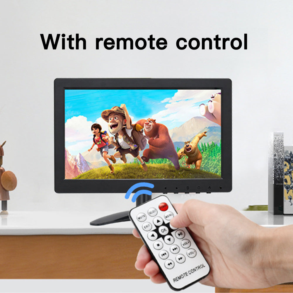 LESOWN N90 HDMI Monitor 9 inch Touchscreen Wide 16:9 1024x600 HD LCD Computer Game Security Display Sub Screen with Speakers