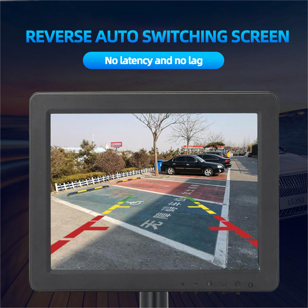 LESOWN N80 8 inch Portable 1024x768 IPS Car Rear View Monitor HDMI AV VGA USB VESA