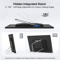 LESOWN P156KPM P185KPM Wireless 15.6 18.5 Inch FHD Portable Monitor Wireless Screen Projection Ideal for Streaming Movies and Reading Documents