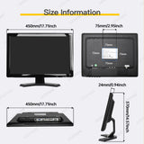 LESOWN N190 Industrial Display 19 inch Ultra Wide Touch Screen 1440x990 IPS External Monitor with Speakers