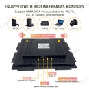 LESOWN E150-C01GBR Rugged Touchscreen Embedded Display 15 Inch 1024x768 LCD Open Frame Industrial Monitor with VGA HDMI Audio USB for Laptop