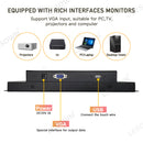 LESOWN E104-A01GBR 10.4 Inch Industrial Embedded Win-10 PC Monitor 1024x768 600cd/m² 4:3 Panel-Mount Monitor Rugged Touchscreen for TV PC