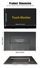 LESOWN P133K 13.3 inch 4K Portable Monitor UHD 3840x2160 IPS LCD Touchscreen VESA Extension Display for XBox PS4/5 Switch PC Laptop