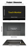 LESOWN P133K 13.3 inch 4K Portable Monitor UHD 3840x2160 IPS LCD Touchscreen VESA Extension Display for XBox PS4/5 Switch PC Laptop