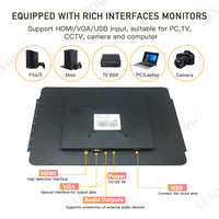 LESOWN E173-C01GBT Open Frame 17.3in Embedded Industrial Panel-Mount Monitor 1080p Touchscreen with VGA/HDMI/Audio/USB(touch) for Laptop