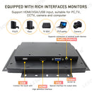 LESOWN E70-C01GBT Compact 7 Inch 800x480 LCD Open Frame Touchscreen Monitor Capacitive Touch Embedded Display 16:9 300cd/m2 60Hz for Laptop