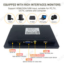 LESOWN E70-G02GBR 7 Inch Open Frame Laptop Touchscreen Monitor Industrial Embedded Display VGA/HDMI/AV/USB(touch) Interface 1024x600 IPS