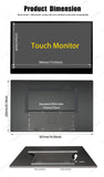 LESOWN P156K UHD 3840x2160 USB C HDMI 4K Touchscreen LCD Monitor 15.6 inch Portable External IPS Secondary Screen Laptop PC Display