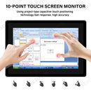 LESOWN E101-C01FET 10.1 Inch 1280x800 IPS LCD Embedded Industrial Monitor Factory Automation Display Panel Mount Display with VGA/HDMI/USB