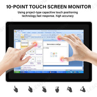 LESOWN E101-C01FET 10.1 Inch 1280x800 IPS LCD Embedded Industrial Monitor Factory Automation Display Panel Mount Display with VGA/HDMI/USB