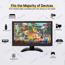 LESOWN N133 Widescreen 13.3 inch Full HD 1920x1080 IPS Screen LCD Monitor Video Input with Speakers