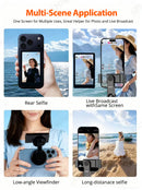 LESOWN P40MB 4 Inch 480x800 IPS LCD Small Wireless Selfie Monitor  Magnetic Phone Vlog Selfie Monitor Screen for iPhone & Android