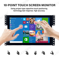 LESOWN E101-C01GBT 10.1 Inch 1280x800 High-brightness display 300cd/m² Embedded Monitor Panel Mount Display for PC TV CCTV