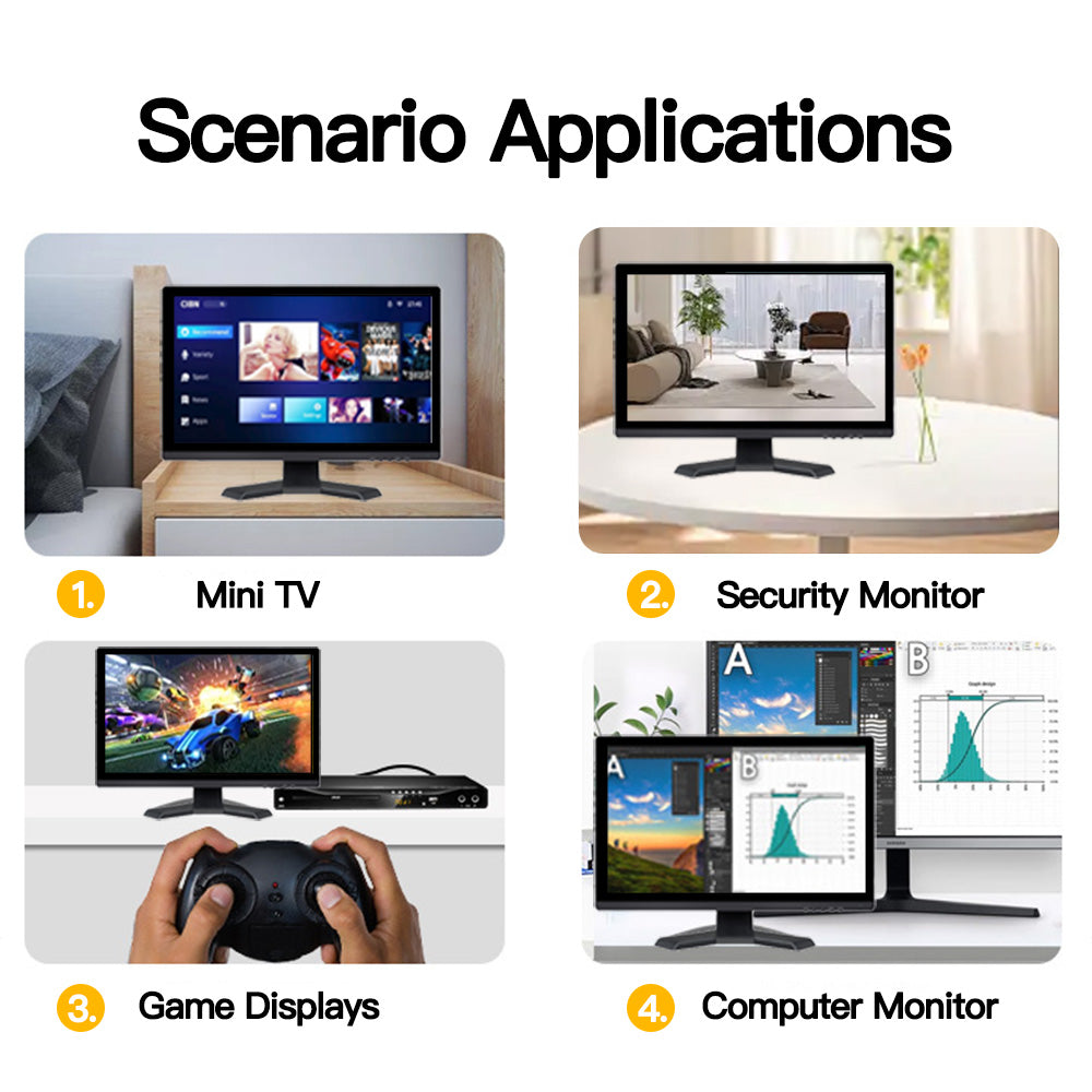 LESOWN N195-E01T 19.5 inch Industrial Monitor 1600x900 Full HD IPS Screen Capacitive Touch HDMI VGA Display