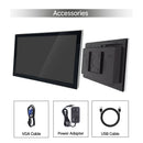 LESOWN N215-E02T/N215-E03T 21.5 inch Touchscreen Monitor 1080P FHD VESA 100 Mount Industrial LCD Screen Display HDMI VGA  Black White