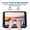 LESOWN E150-C02GBT-2 Touchscreen 15 Inch Embedded Display 1024x768 IPS IP65 Screen with 10 Points Touch Display with VGA/HDMI/Audio/USB(touch)