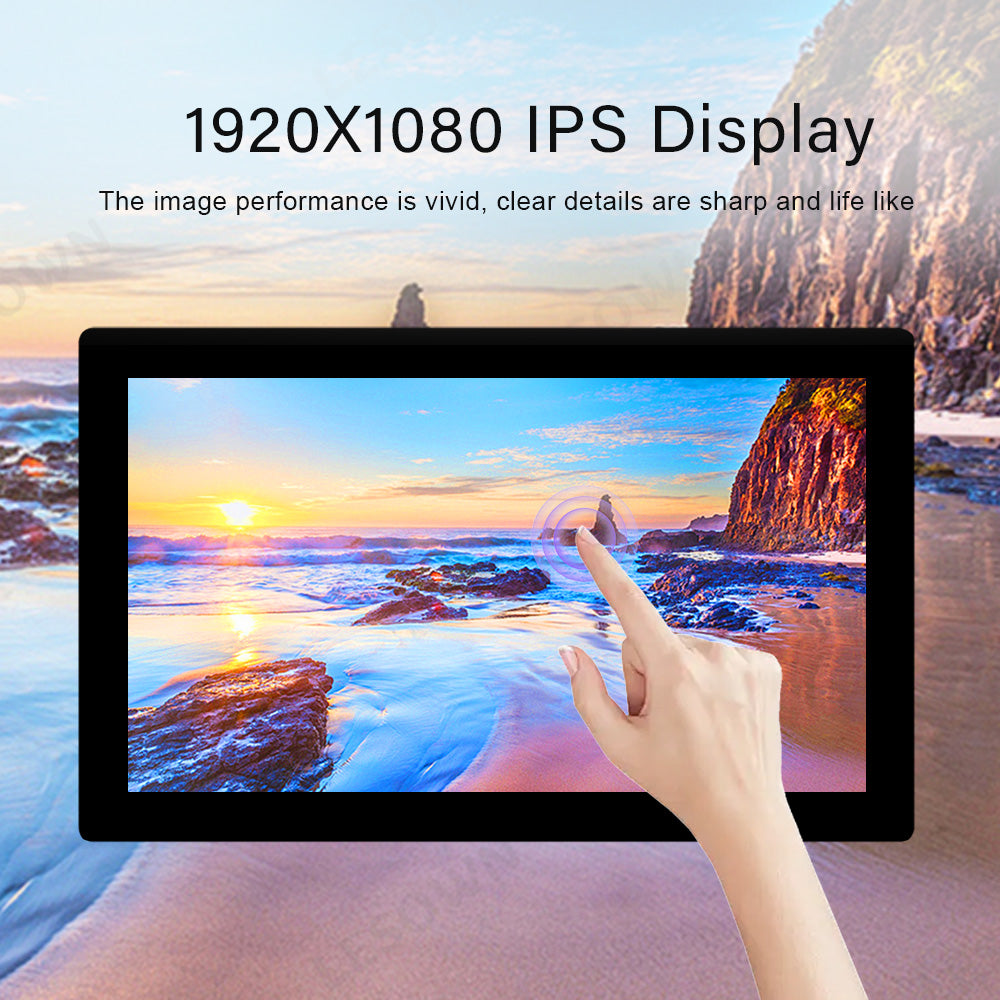 LESOWN M125-A01T 12.5 Touch Widescreen HDMI VGA 1920x1080 Full HD IPS LCD Panel eDP 30PIN Interface Module for Industrial Machines