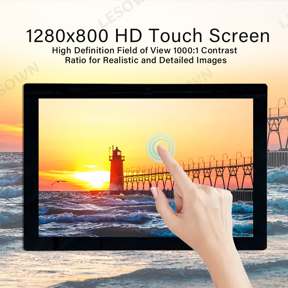 LESOWN M101-B01T Widescreen 10.1 inch Touch Display IPS 1280x800 HD Resolution LVDS HDMI VGA Interface LCD Screen Module for Computer