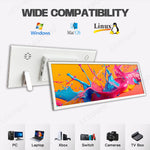 LESOWN P123WPT P123GPT 12.3'' Ultra-Wide Horizontal Display 1920x720 Portable Bar Monitor Extra Screen for Laptop PC Gaming Work & Entertainment